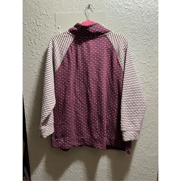Maurices Multicolored 1/4 Zip Top Woman’s Size XXL  FLAWS - Picture 11 of 16